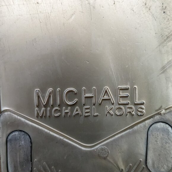 MICHAEL KORS Cork Sandals MK Logo charm Jelly PVC flip flop CHOOSE SIZE 7 - Picture 4 of 7